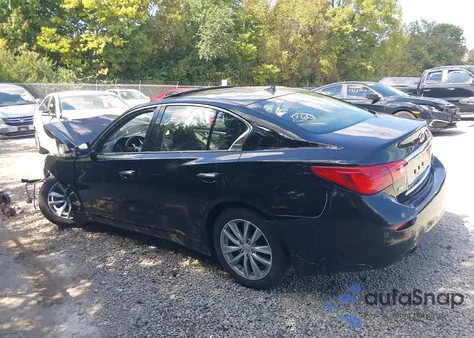 2015 Infiniti Q50 Premium from USA, damaged, VIN JN1BV7ARXFM416285